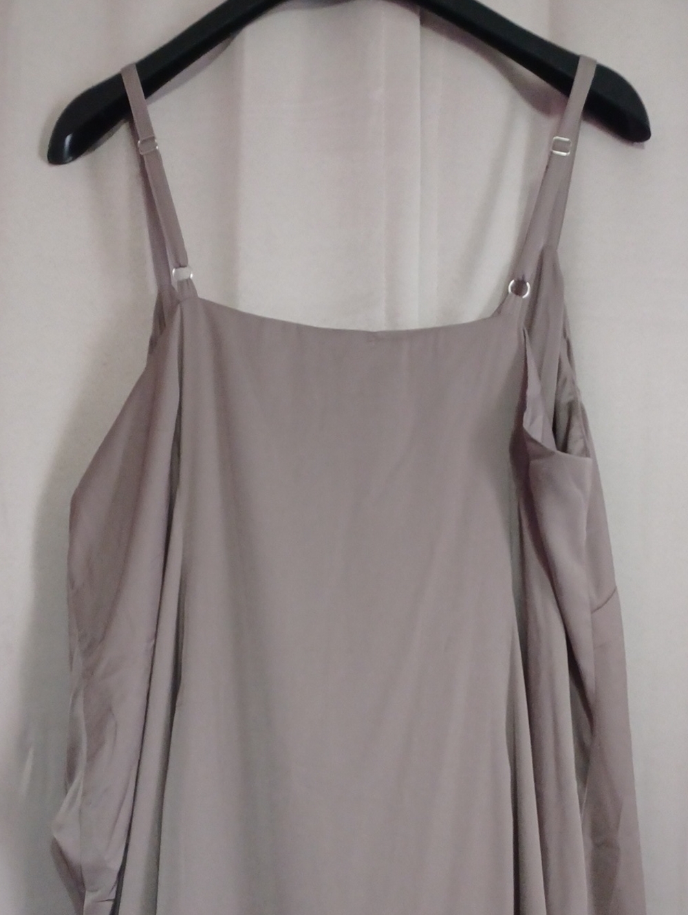 Refinity Taupe Slip Midi Dress Twist Front Detail Boho Chic NWT Plus Size 18 - Picture 10 of 14